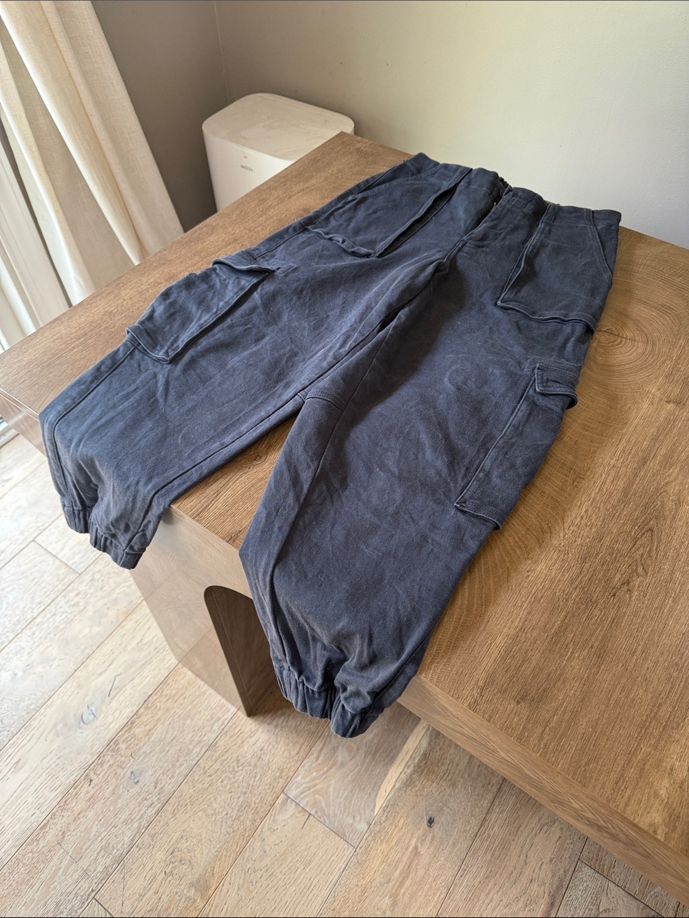 Vigoss Women's Cargo Jogger Pants in Charcoal